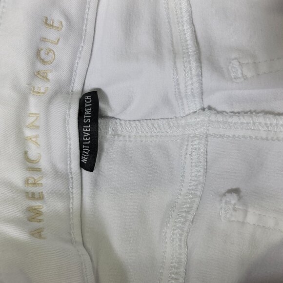 American Eagle White Hi-Rise Next Level Stretch Women's Jeggings | Size 8 Short - Picture 3 of 8